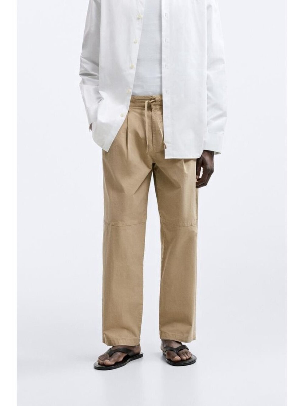Zara Pants Men's Size M Cotton Poplin Casual Travel NWT. #24